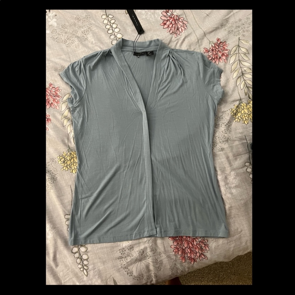 NWT Tahari teal blouse